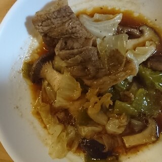 焼肉のたれで！肉野菜炒め